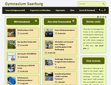 Tablet Screenshot of gymnasium-saarburg.de